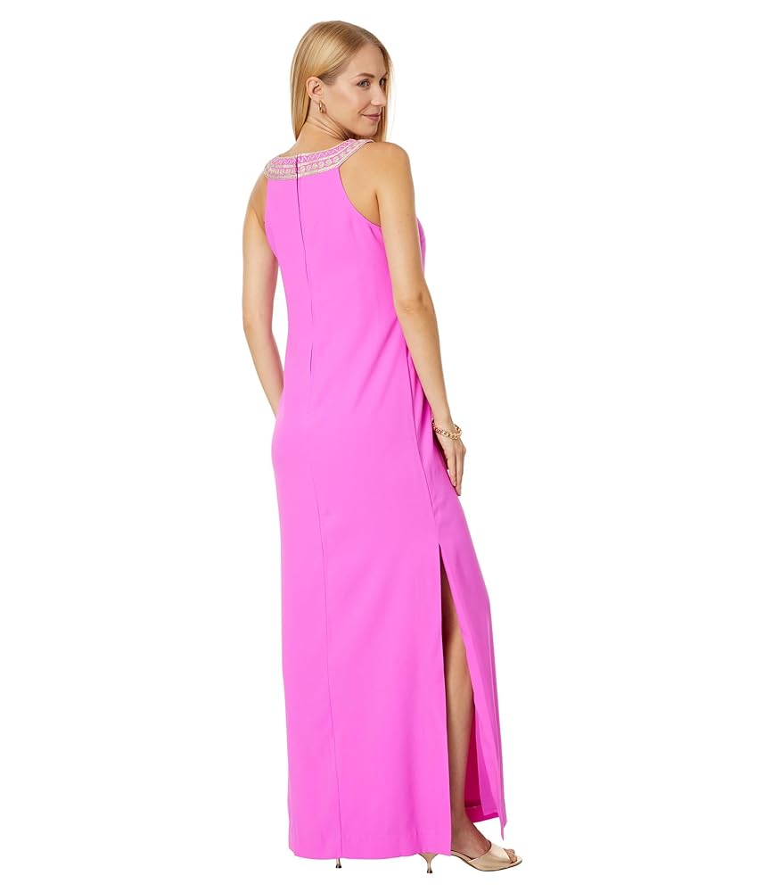 Lilly Pulitzer Sandrah Embroidered Maxi Wild Fuchsia 0 at